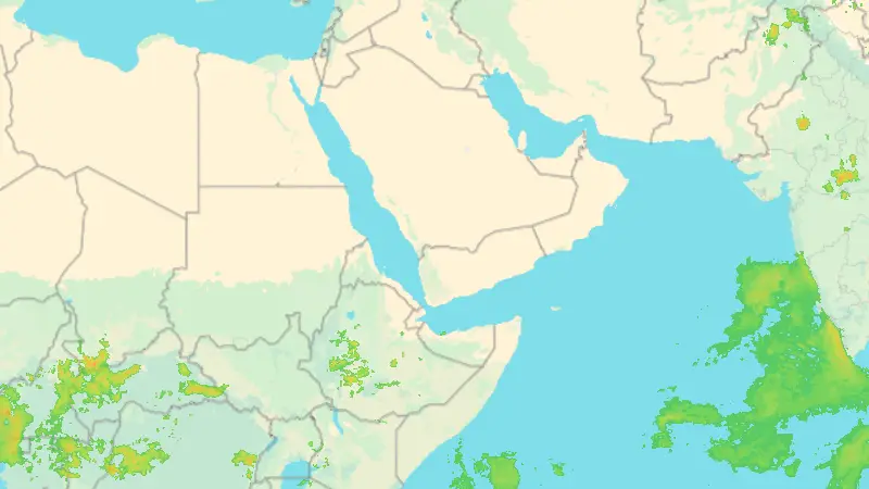 Precipitation weather map