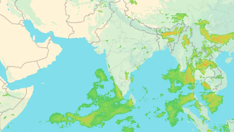 Niederschlag weather map