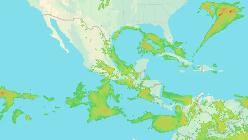 Precipitation weather map