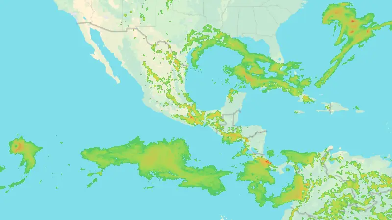 Precipitation weather map