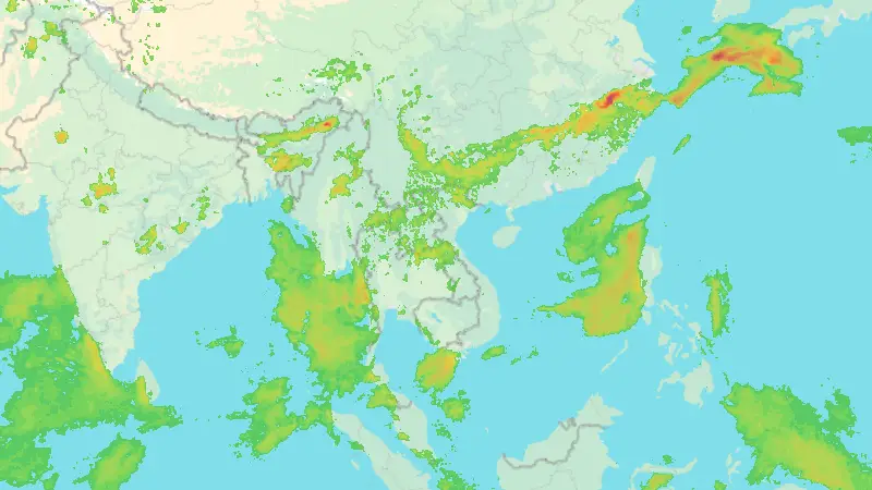 降水量 weather map
