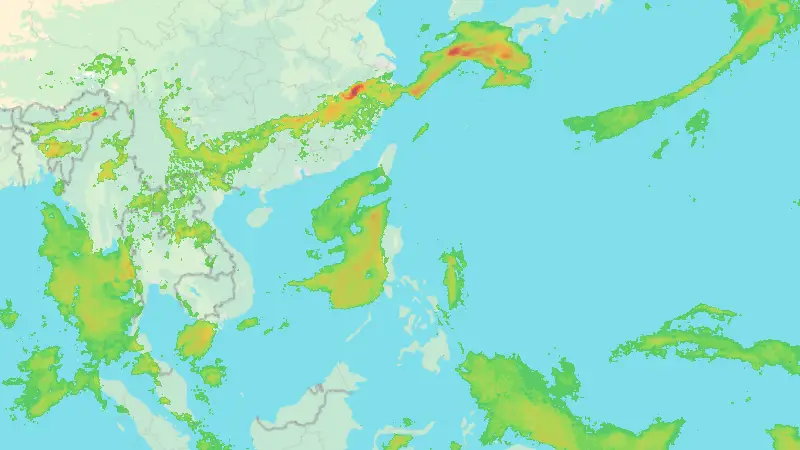 Precipitation weather map