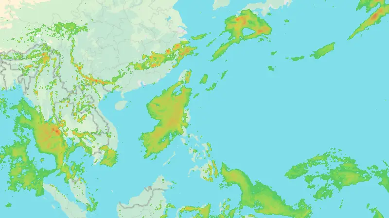 Precipitation weather map