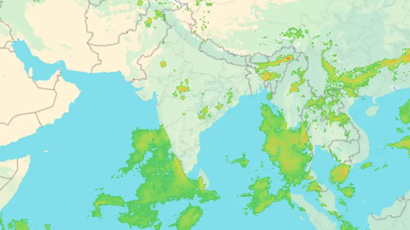 Precipitazioni weather map