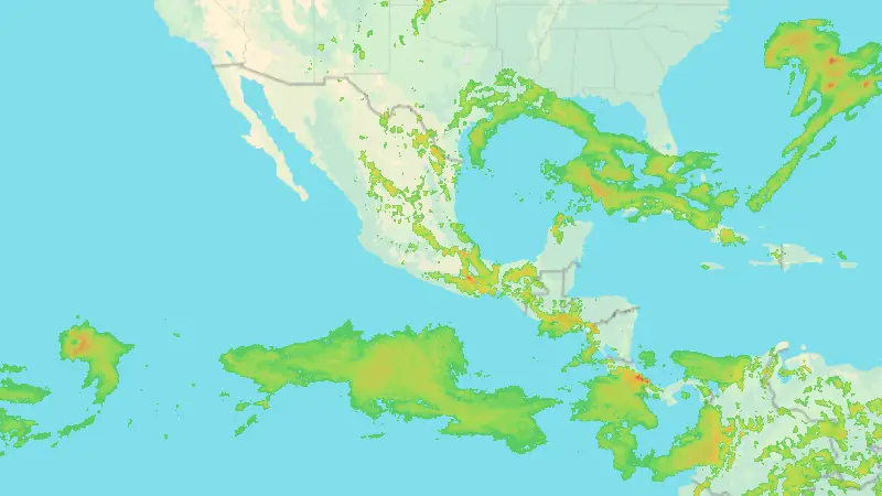 Precipitation weather map