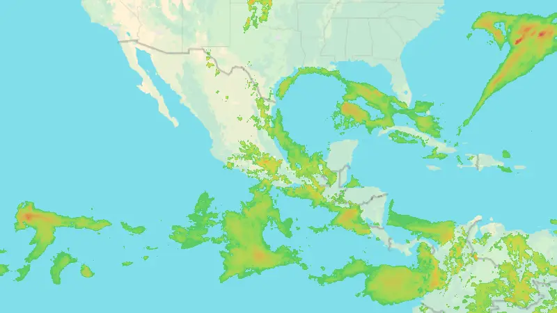 Precipitation weather map