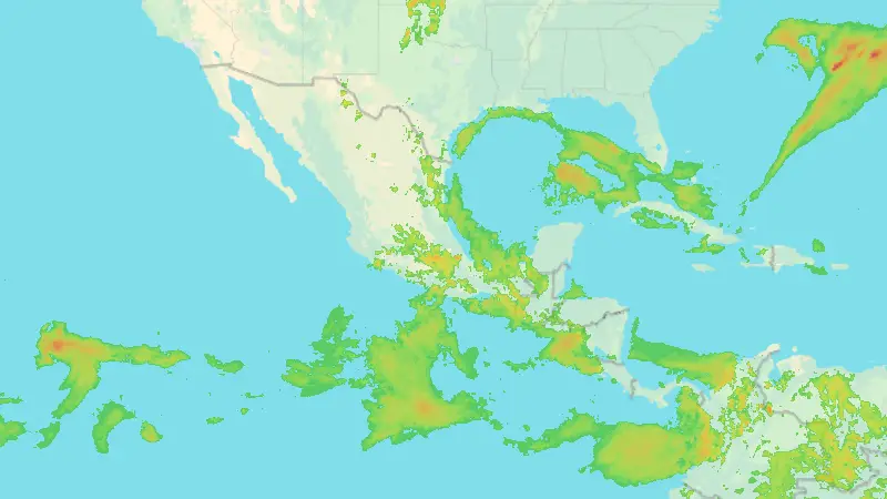 Srážky weather map