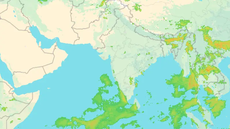 वर्षा weather map