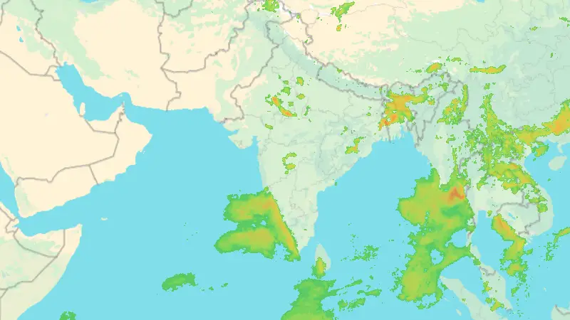 Precipitation weather map