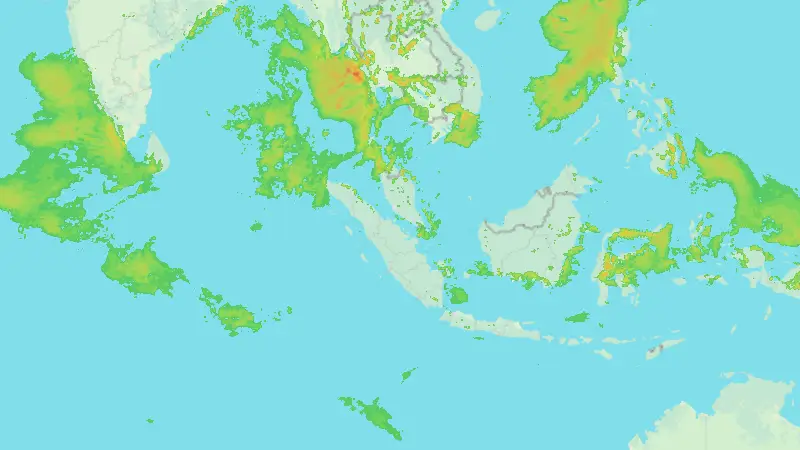 Opady weather map