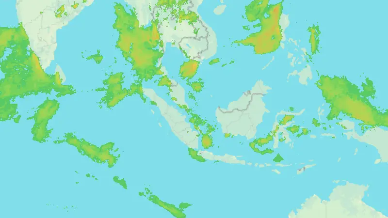 Précipitations weather map