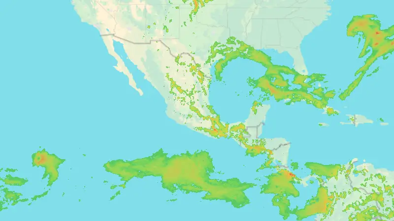 Precipitation weather map