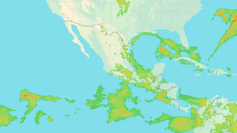 Precipitation weather map
