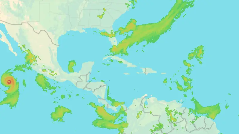 Nedbør weather map