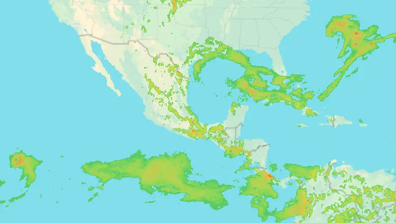 Precipitation weather map