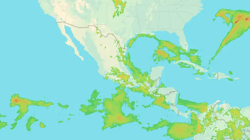 Precipitation weather map