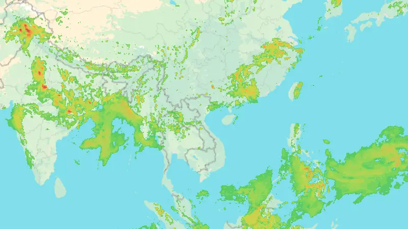 강수량 weather map