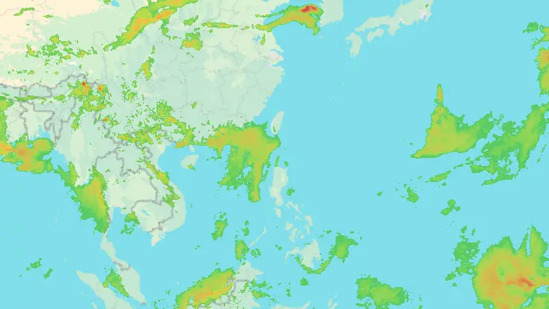 Precipitation weather map