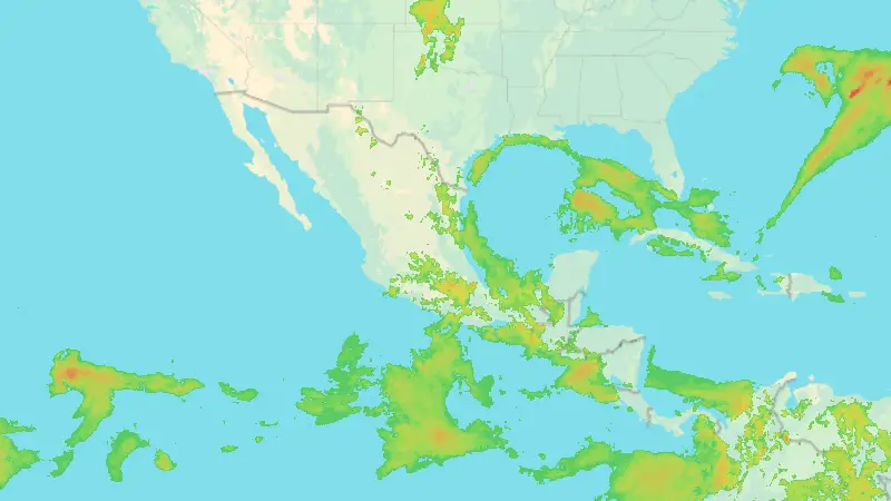 Precipitation weather map