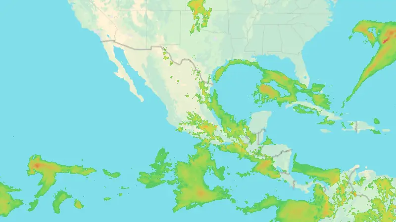 Precipitation weather map