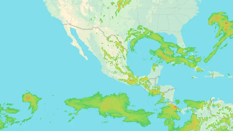 Precipitation weather map