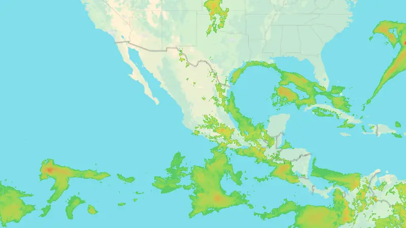 Precipitation weather map