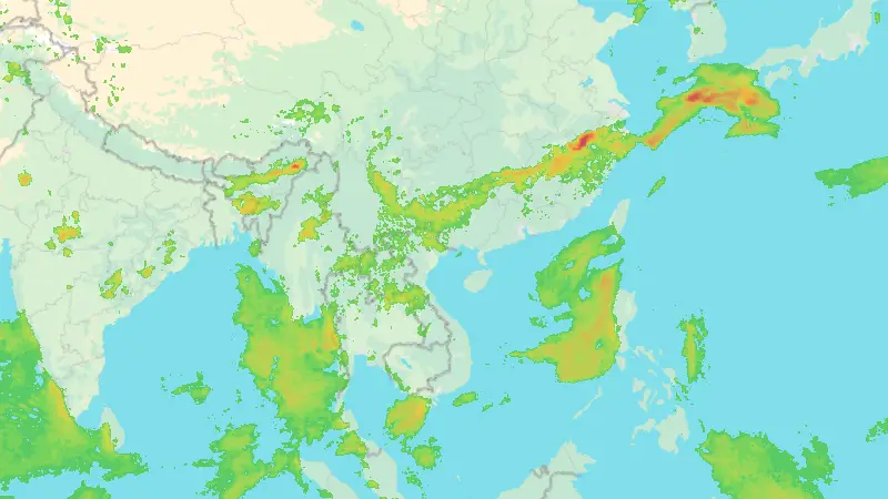 Precipitazioni weather map