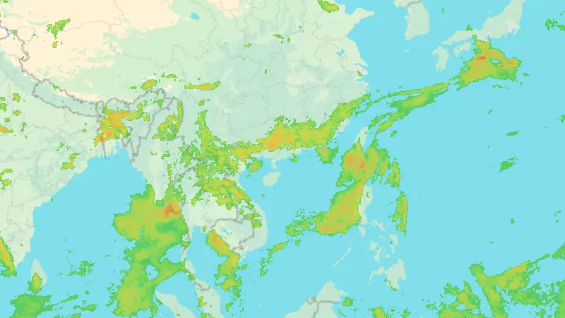 Srážky weather map