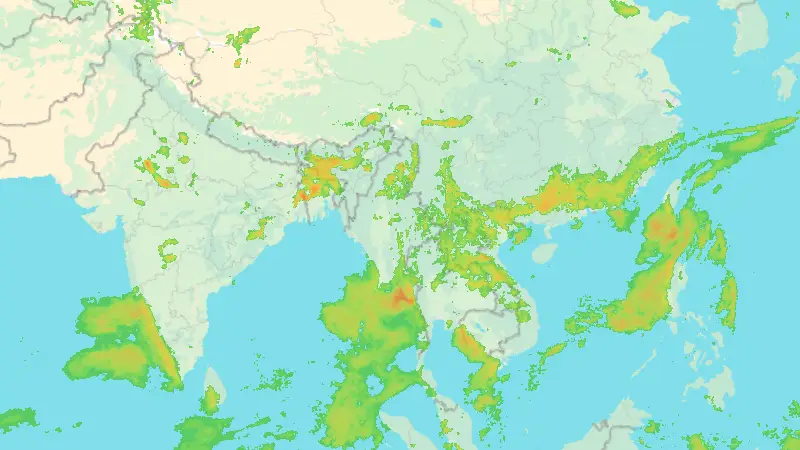 Srážky weather map