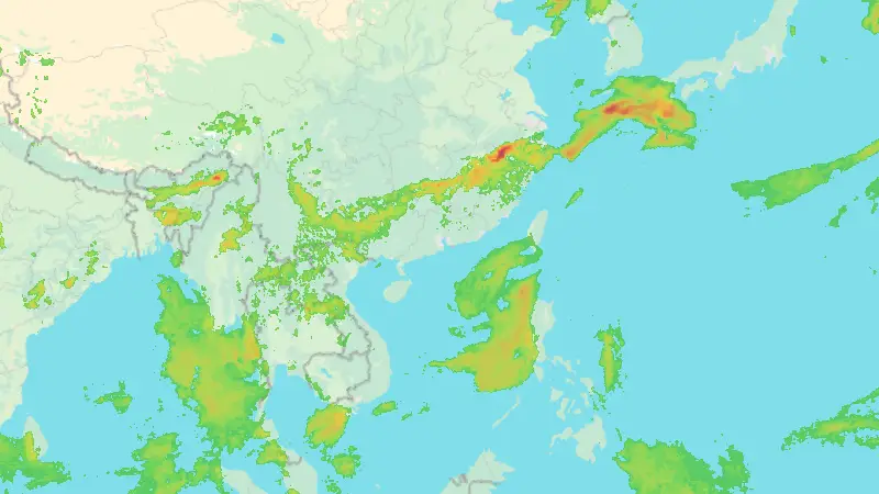 Precipitation weather map