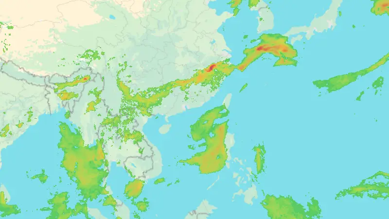 Opady weather map