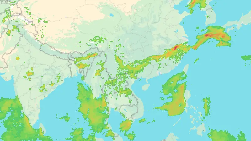 Precipitazioni weather map