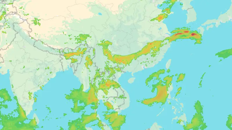 Srážky weather map