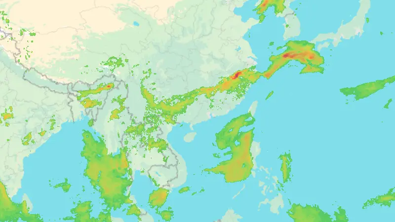Nedbør weather map