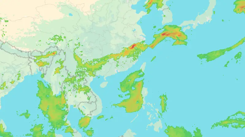 Precipitación weather map