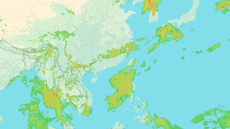 Precipitazioni weather map