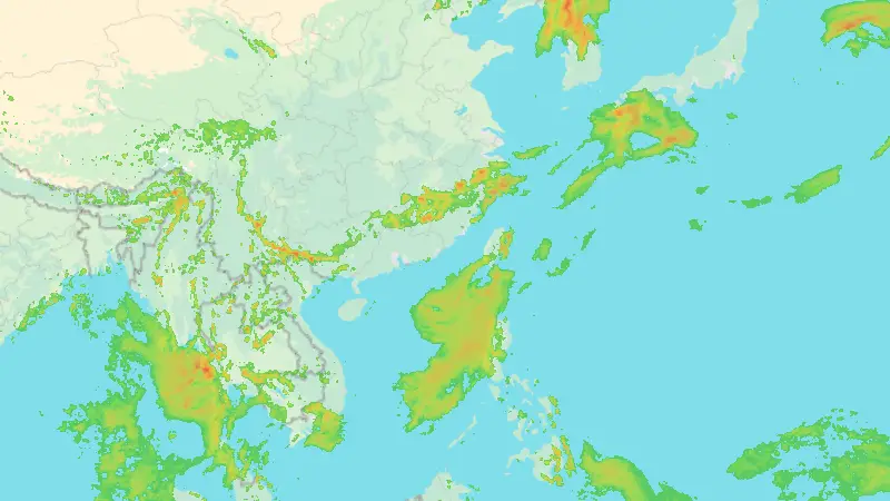 Précipitations weather map