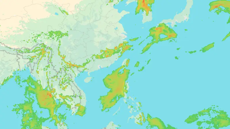 Srážky weather map
