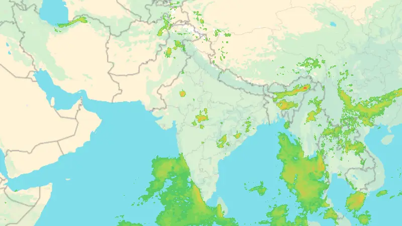Precipitación weather map