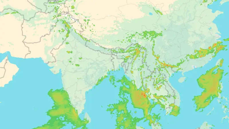 降水量 weather map