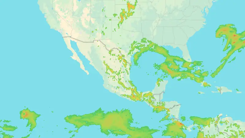 Precipitation weather map