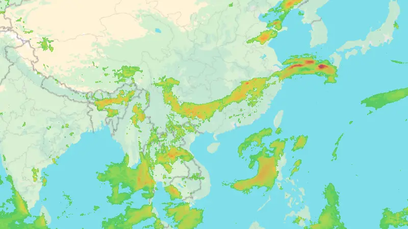 Precipitación weather map