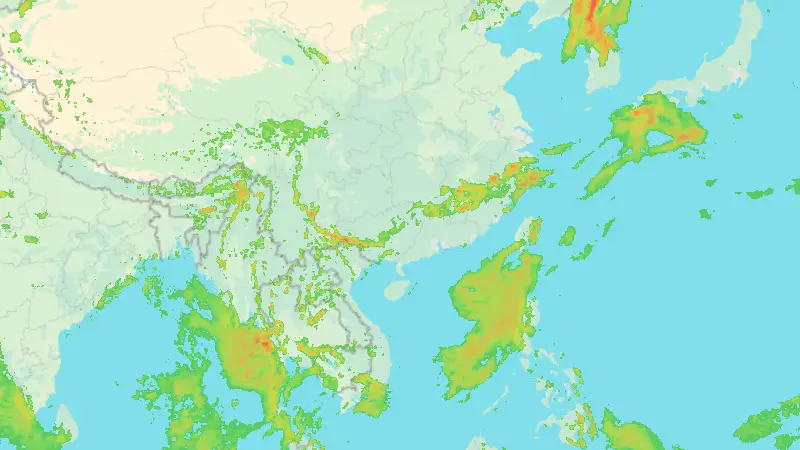 Precipitación weather map