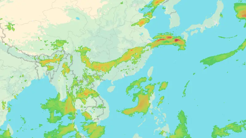 Niederschlag weather map