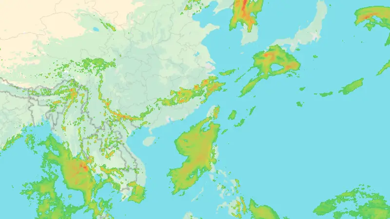 Precipitation weather map