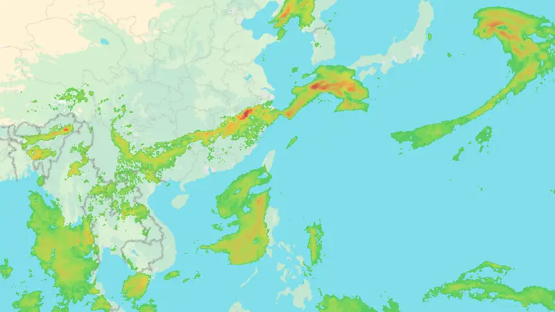 Precipitation weather map
