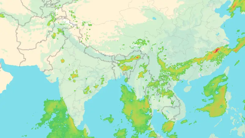 Precipitation weather map