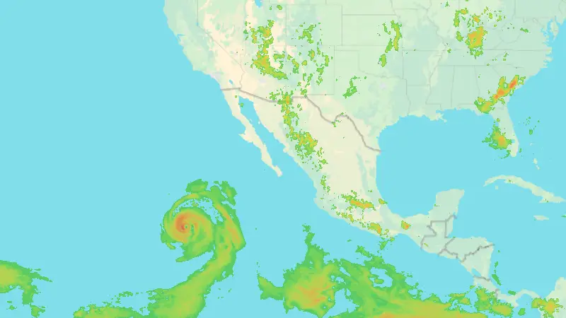 Nedbør weather map