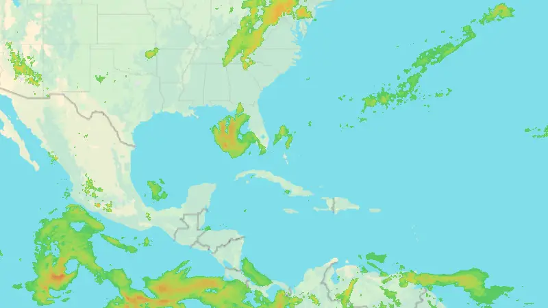 Nedbør weather map