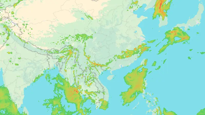 Precipitation weather map